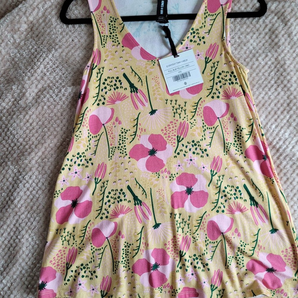 Agnes & Dora, everyday floral sleeveless tank top, xxs
